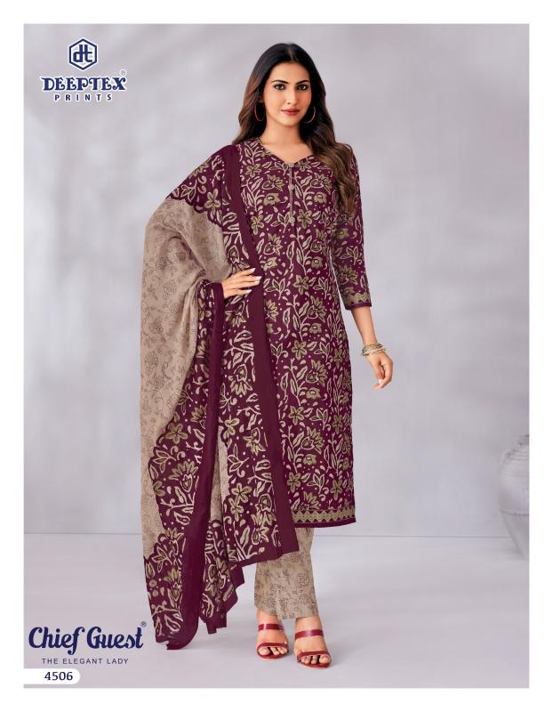 Deeptex chief guest vol 45 cotton dress material wholesale jetpur gujarat